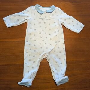 9M 🇫🇷 Obaibi Sweet Dreams Kids One Piece - Gray Terey Cloth French Brams